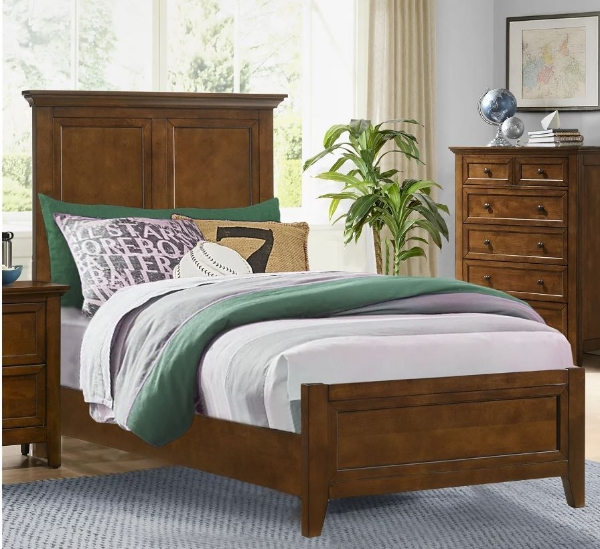 Picture of San Mateo Brown Twin Panel Bed