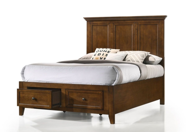 Picture of San Mateo Brown Full Storage Bed