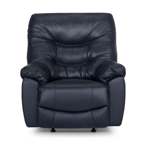 Picture of Trilogy Navy Swivel Leather Recliner