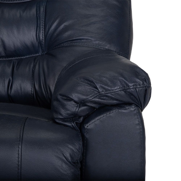 Picture of Trilogy Navy Swivel Leather Recliner