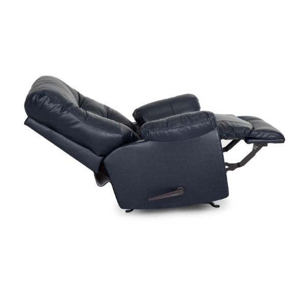 Picture of Trilogy Navy Swivel Leather Recliner