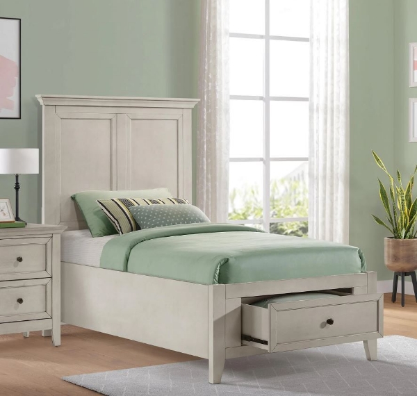 Picture of San Mateo White Twin Storage