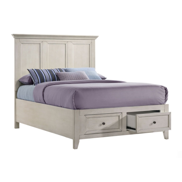 Picture of San Mateo White Full Storage Bed