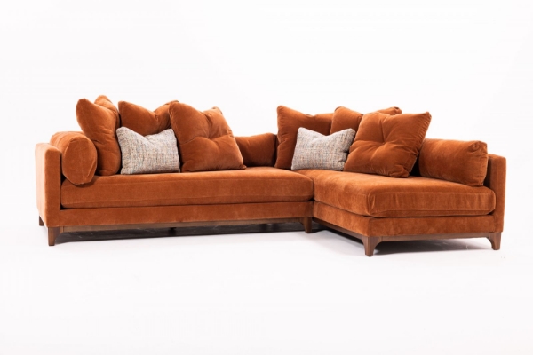 Picture of Callum 2PC Sectional in Rust