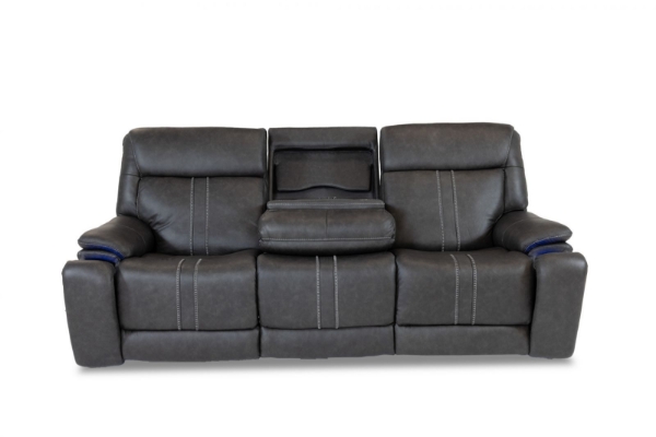 Picture of Cruise Leather Grey Sofa