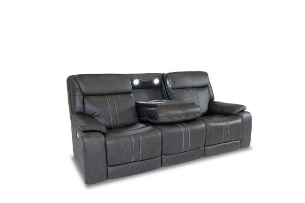 Picture of Cruise Leather Grey Sofa
