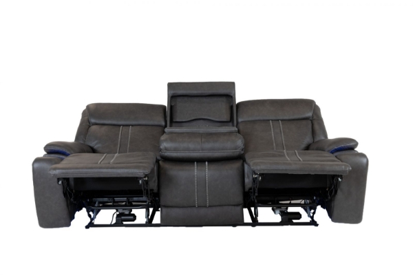 Picture of Cruise Leather Grey Sofa