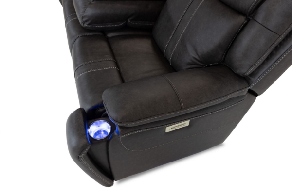 Picture of Cruise Leather Grey Sofa