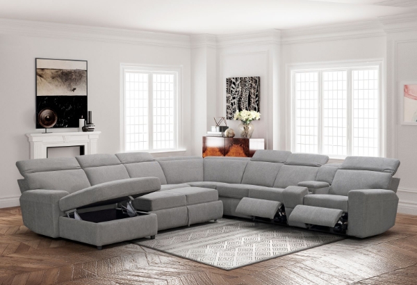 Picture of Fresno 4 Pc Power Reclining Sleeper Sectional