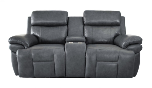 Picture of Maddox Power Leather Loveseat