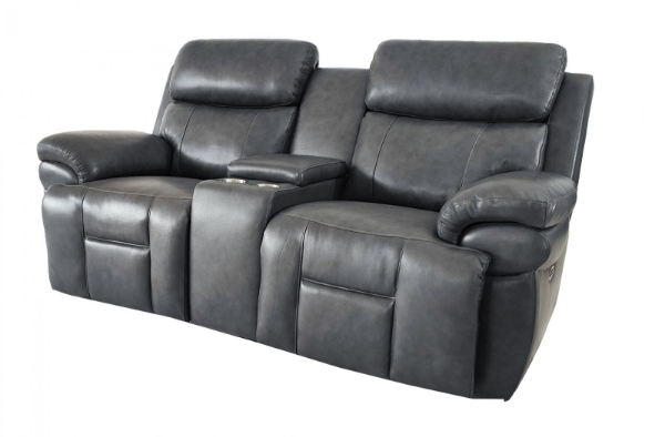 Picture of Maddox Power Leather Loveseat