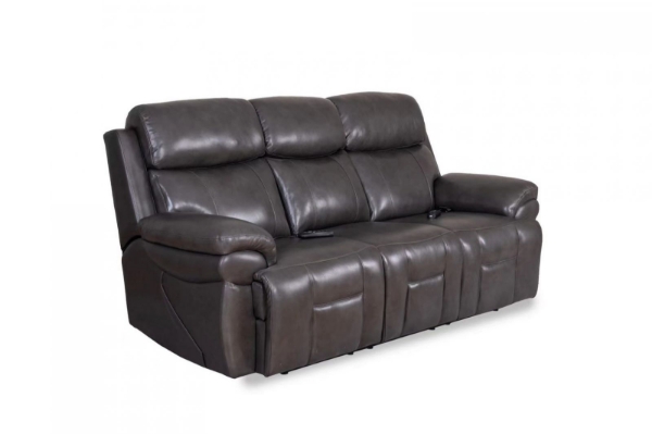 Picture of Maddox Power Grey Leather Sofa