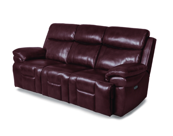 Picture of Maddox Power Chocolate Leather Sofa