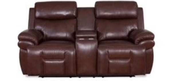 Picture of Maddox Power Leather Loveseat