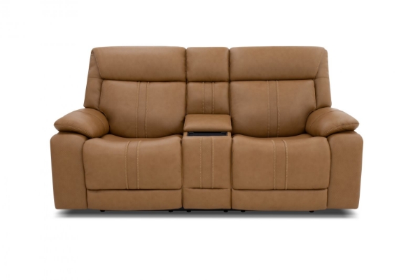 Picture of Cruise Leather Tan Loveseat