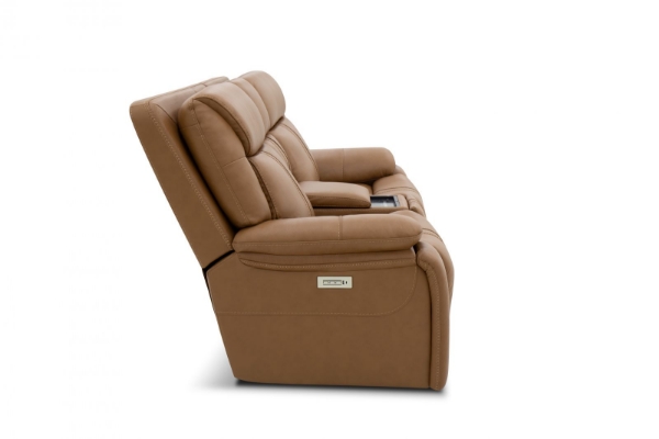 Picture of Cruise Leather Tan Loveseat