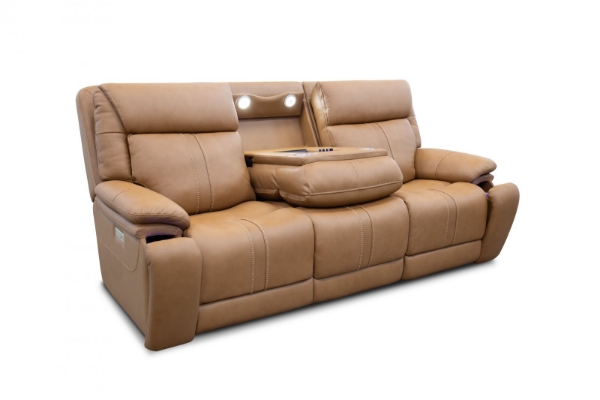 Picture of Cruise Leather Tan Sofa
