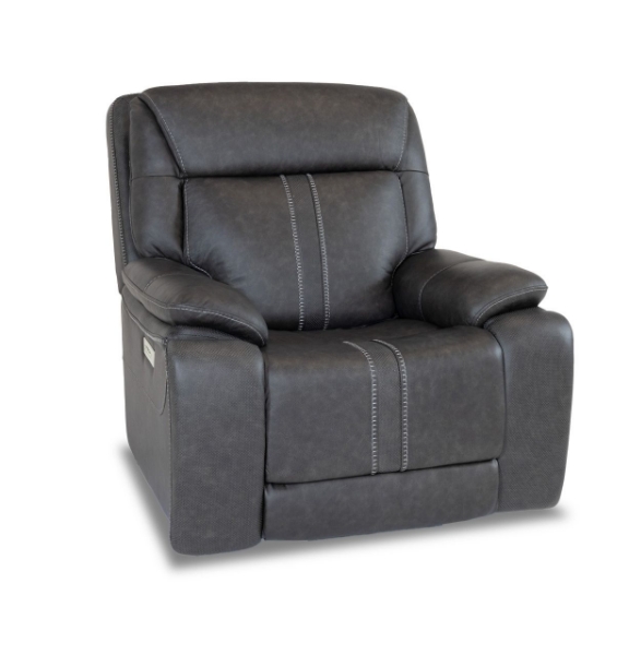 Picture of Cruise Leather Grey Recliner