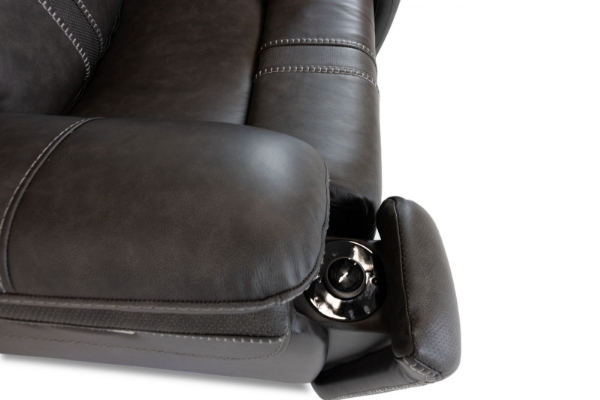 Picture of Cruise Leather Grey Recliner