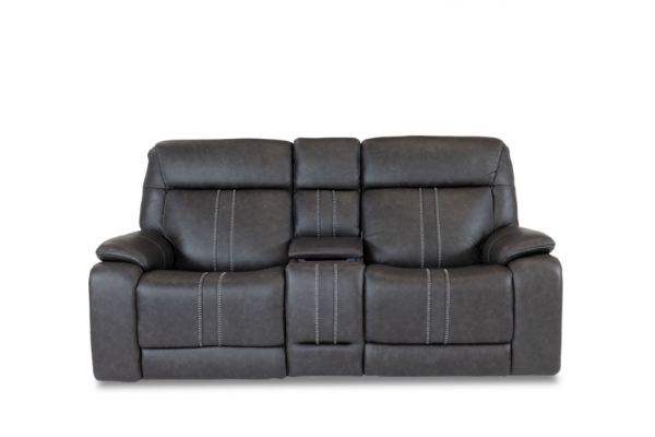Picture of Cruise Leather Grey Loveseat
