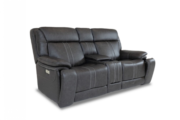 Picture of Cruise Leather Grey Loveseat