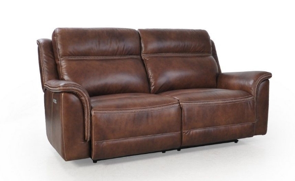 Picture of Moccasin Stitch Oak Power Sofa