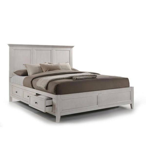 Picture of San Mateo White Queen Storage Bed