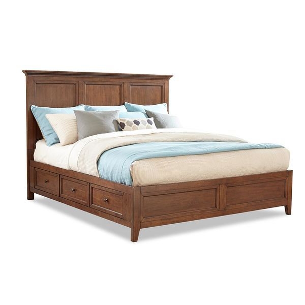 Picture of San Mateo Brown Queen Storage Bed