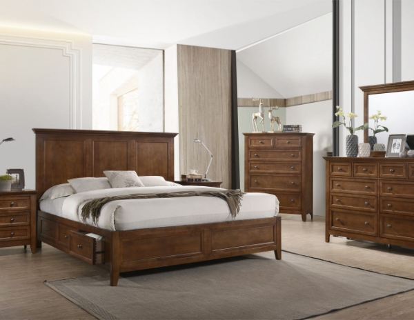 Picture of San Mateo Brown King Storage Bed