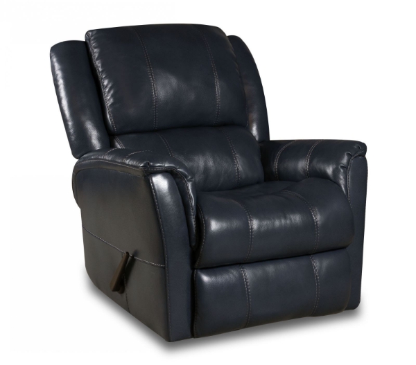 Picture of Mercury Blue Swivel Recliner