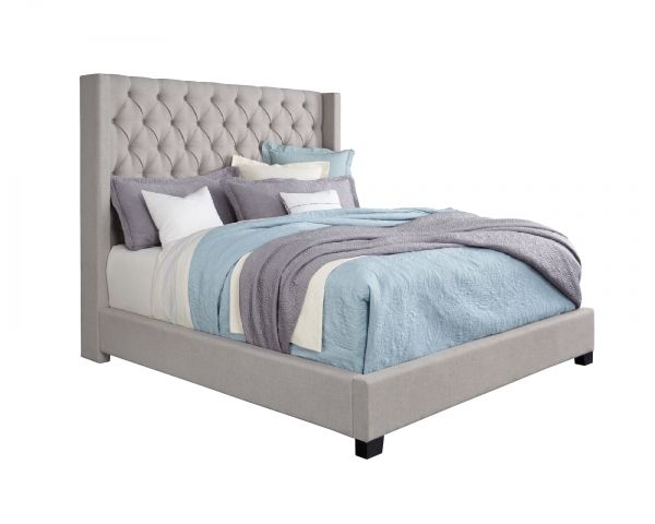 Picture of Westerly Light Grey King Upholstered Bed