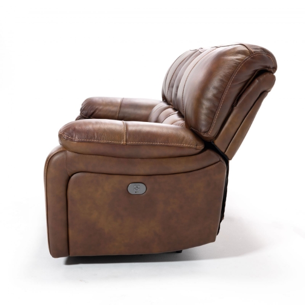 Picture of Infinity Reclining Leather Console Loveseat