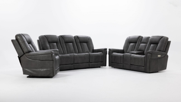 Picture of Nick Grey Power Loveseat