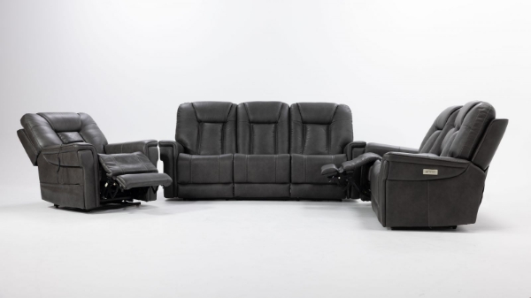 Picture of Nick Grey Power Loveseat