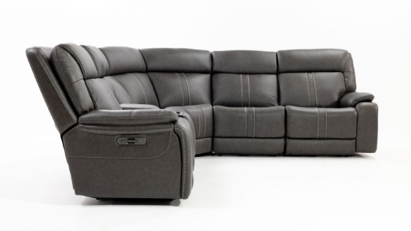 Picture of Kilmer 6 Piece Power Grey Sectional