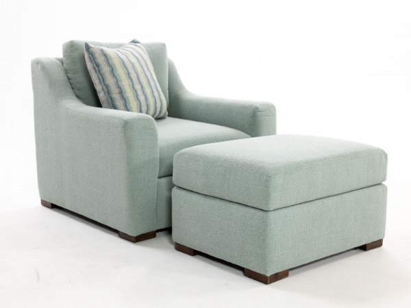 Picture of Wilshire Seafoam Ottoman