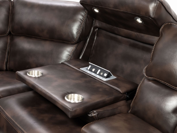 Picture of Mirage 7 Piece Brown Sectional