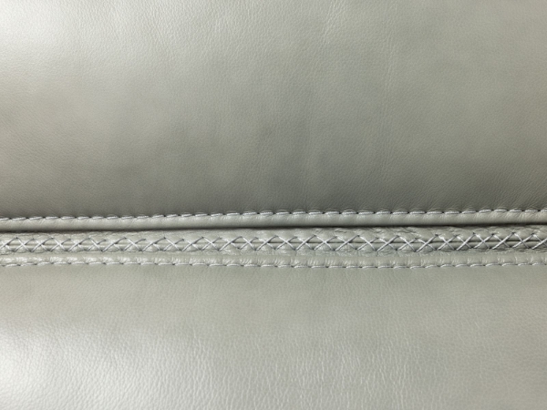 Picture of Moccasin Stitch Grey Power Sofa