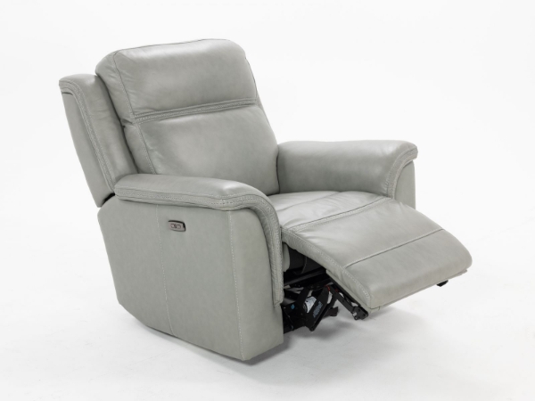 Picture of Moccasin Stitch Grey Power Recliner