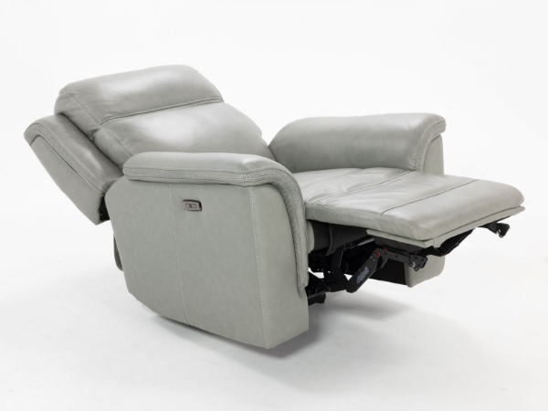 Picture of Moccasin Stitch Grey Power Recliner