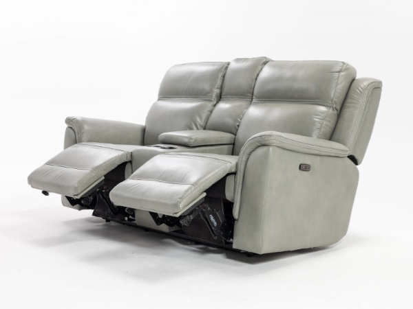 Picture of Moccasin Stitch Grey Power Loveseat