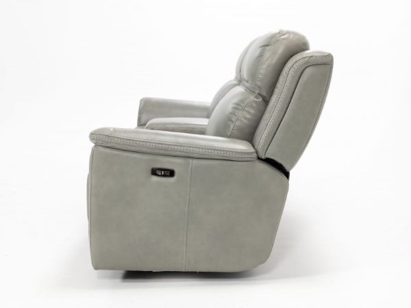 Picture of Moccasin Stitch Grey Power Loveseat