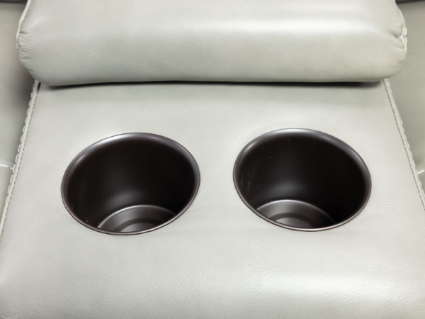 Picture of Moccasin Stitch Grey Power Loveseat