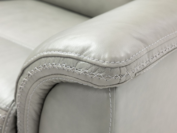 Picture of Moccasin Stitch Grey Power Loveseat