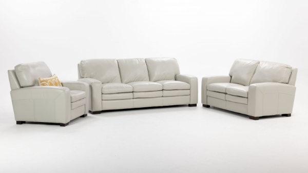 Picture of Laramie Grey Leather Chair