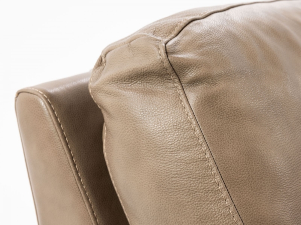 Picture of Laramie Taupe Leather Loveseat