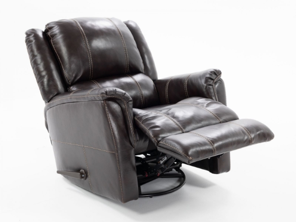 Picture of Mercury Brown Swivel Recliner