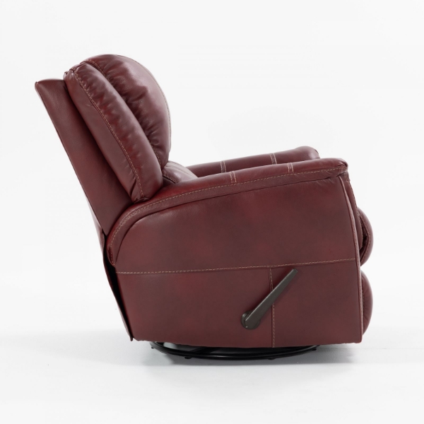 Picture of Mercury Red Swivel Recliner