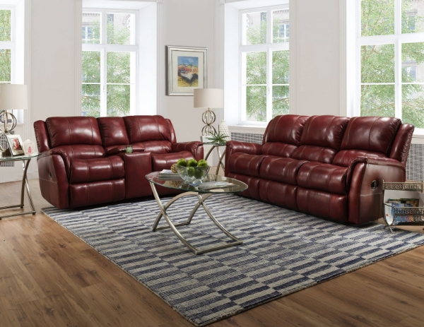 Picture of Mercury Red Swivel Recliner