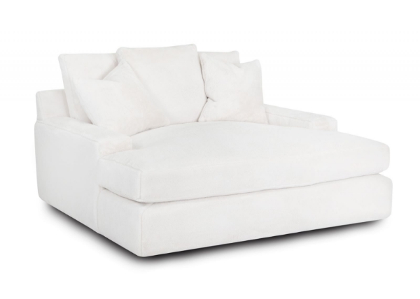 Picture of Snuggy White Chaise Lounge Chair